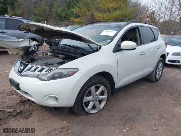 2010 Nissan Murano LE with VIN JN8AZ1MW9AW136533, listed as a IAAI auction lot 41848970 with 1 mi miles. Bid and sale history available at carsss.com. Image 16.