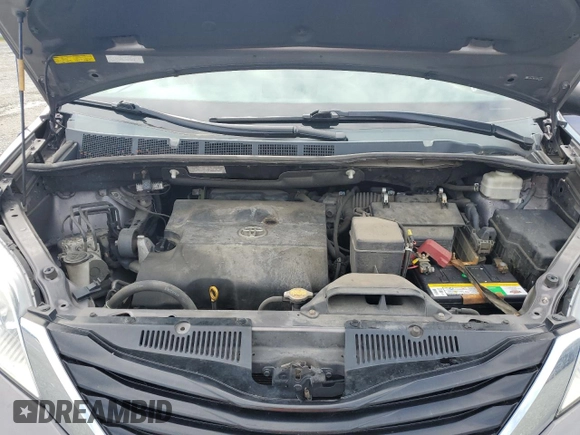 2012 Toyota Sienna LE with VIN 5TDJK3DC7CS047290, listed as a Copart auction lot 50822655 with 173,675 mi miles and Salvage Title. Bid and sale history available at carsss.com. Image 12.
