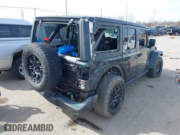 2020 Jeep Wrangler Unlimited Sport S z VIN 1C4HJXDN3LW155884, wystawiony jako IAAI lot #41868363 z przebiegiem 82 901 mil mil oraz . Historia ofert i sprzedaży dostępna na DreamBid. Obrazek 6.