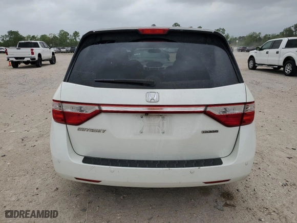 2013 Honda Odyssey Touring with VIN 5FNRL5H92DB074851, listed as a Copart auction lot 51618995 with 165,250 mi miles and Salvage Title. Bid and sale history available at carsss.com. Image 6.