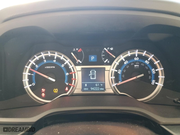 2018 Toyota 4Runner SR5 with VIN JTEZU5JR6J5180428, listed as a Copart auction lot 48607755 with 94,222 mi miles and Salvage Title. Bid and sale history available at carsss.com. Image 9.