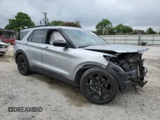 2023 Ford Explorer ST-Line с VIN 1FMSK7KH5PGB05208, выставлен на аукционе Copart как лот 54596295 с пробегом 35 251 миль миль и Списание • Salvage title. История ставок и продаж доступна на DreamBid. Изображение 4.