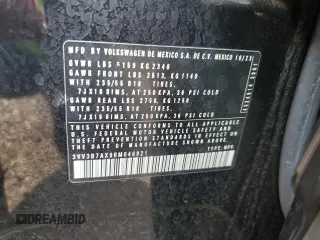 2024 Volkswagen Tiguan SE с VIN 3VV3B7AX9RM046921, выставлен на аукционе Copart как лот 62069405 с пробегом 23 787 миль миль и Чистый • Clean title. История ставок и продаж доступна на DreamBid. Изображение 13.