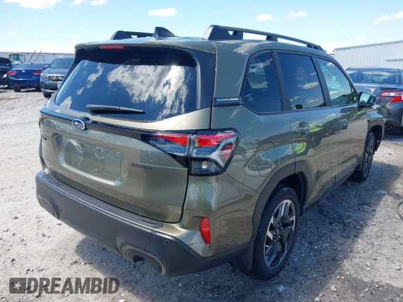 2025 Subaru Forester Limited z VIN JF2SLDRC6SH445868, wystawiony jako IAAI lot #42186891 z przebiegiem 6 488 mil mil oraz . Historia ofert i sprzedaży dostępna na DreamBid. Obrazek 4.