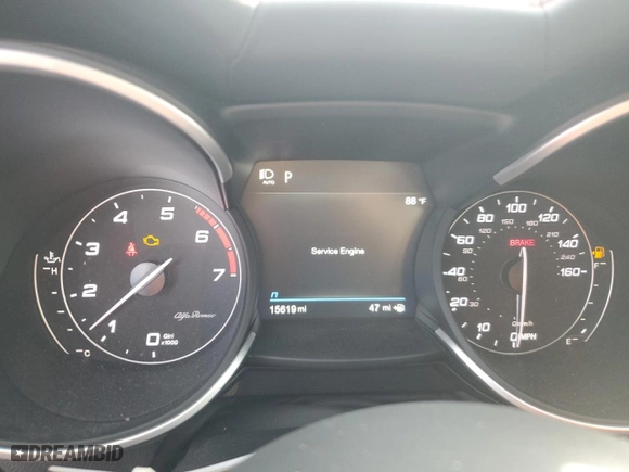 2023 Alfa Romeo Stelvio Ti with VIN ZASPAKBN9P7D63664, listed as a Copart auction lot 76922414 with 15,619 mi miles and Non Repairable. Bid and sale history available at carsss.com. Image 9.