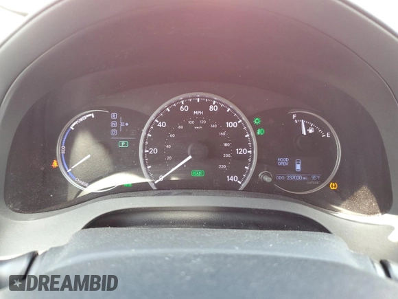 2012 Lexus CT 200h with VIN JTHKD5BH9C2095291, listed as a Copart auction lot 62746025 with 237,020 mi miles and Salvage title. Bid and sale history available at DreamBid. Image 9.