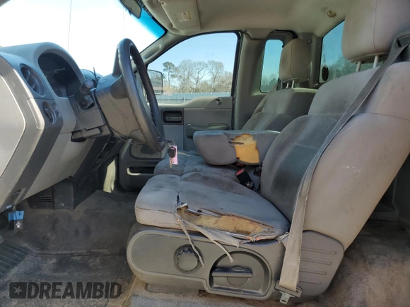 2005 Ford F-150 XL with VIN 1FTRF12275NB94238, listed as a Copart auction lot 49893695 with 283,085 mi miles and Salvage title. Bid and sale history available at DreamBid. Image 7.
