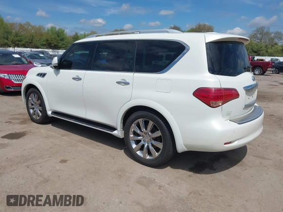2013 Infiniti QX56 z VIN JN8AZ2NE1D9042676, wystawiony jako IAAI lot #42181659 z przebiegiem 113 454 mil mil oraz . Historia ofert i sprzedaży dostępna na DreamBid. Obrazek 3.