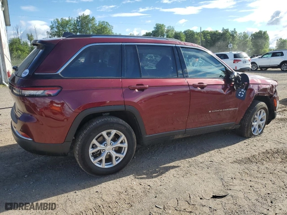 2023 Jeep Grand Cherokee Limited with VIN 1C4RJHBG9PC534023, listed as a Copart auction lot 57732574 with 17,219 mi miles and Non Repairable. Bid and sale history available at carsss.com. Image 3.