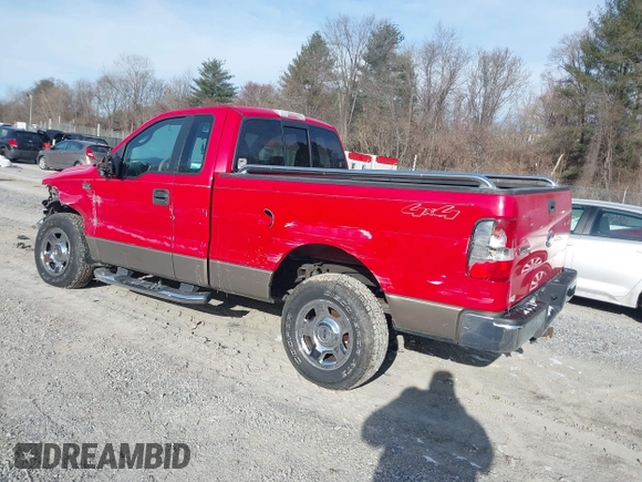 2005 Ford F-150 XL with VIN 1FTRF14W05NA77908, listed as a IAAI auction lot 41382643 with 128,135 mi miles. Bid and sale history available at carsss.com. Image 3.