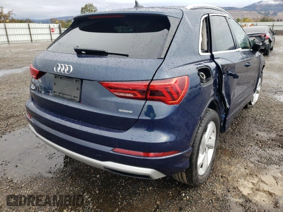 2020 Audi Q3 Premium with VIN WA1AECF38L1117648, listed as a Copart auction lot 66929382 with 10,604 mi miles. Bid and sale history available at carsss.com. Image 4.