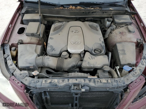 2010 Hyundai Genesis with VIN KMHGC4DF3AU101521, listed as a Copart auction lot 45555195 with 127,577 mi miles and Salvage Title. Bid and sale history available at carsss.com. Image 13.