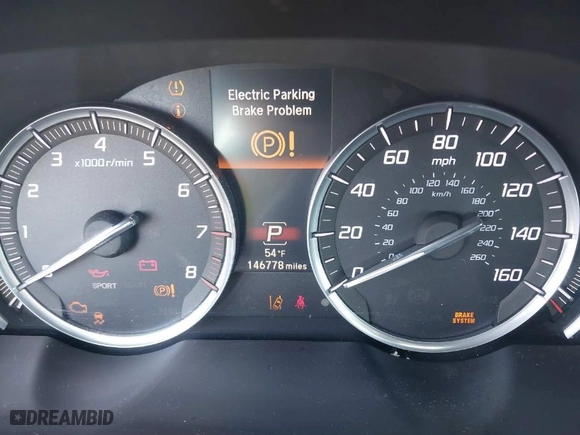 2015 Acura TLX V6 Tech with VIN 19UUB2F57FA001662, listed as a IAAI auction lot 41744255 with 146,778 mi miles. Bid and sale history available at carsss.com. Image 7.
