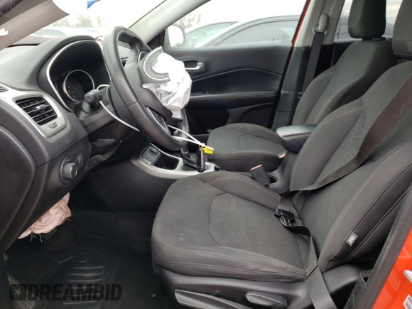 2017 Jeep Compass Sport with VIN 3C4NJCAB3HT690720, listed as a Copart auction lot 88251275 with 84,292 mi miles and Salvage Title. Bid and sale history available at carsss.com. Image 7.