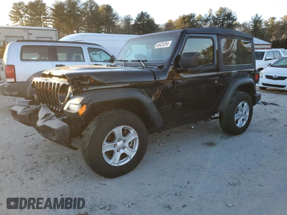 2022 Jeep Wrangler Sport with VIN 1C4HJXAGXNW201493, listed as a Copart auction lot 86424294 with 31,543 mi miles and Salvage Title. Bid and sale history available at DreamBid. Image 1.