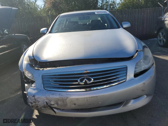 2007 Infiniti G35 Sedan Sport with VIN JNKBV61E57M708298, listed as a Copart auction lot 88284555 with 73,061 mi miles and Salvage Title. Bid and sale history available at carsss.com. Image 5.