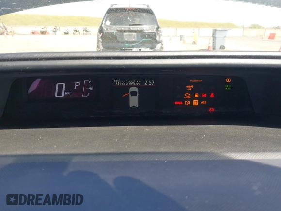 2016 Toyota Prius One with VIN JTDKDTB34G1124900, listed as a IAAI auction lot 42054117 with 71,633 mi miles and . Bid and sale history available at DreamBid. Image 7.