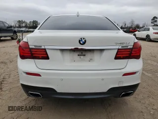2015 BMW 7 Series 740Li with VIN WBAYE4C52FD947008, listed as a Copart auction lot 45206035 with 123,551 mi miles and Salvage Title. Bid and sale history available at DreamBid. Image 6.