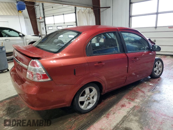 2007 Chevrolet Aveo LT with VIN KL1TG56647B083312, listed as a Copart auction lot 57961045 with Not provided miles and Salvage title. Bid and sale history available at DreamBid. Image 3.