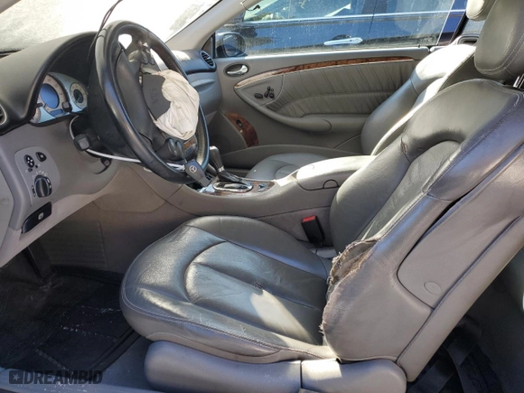 2006 Mercedes-Benz CLK-Class 5.0L with VIN WDBTK75G66T057685, listed as a Copart auction lot 43853295 with 0 mi miles and Clean Title. Bid and sale history available at carsss.com. Image 7.
