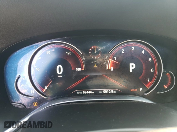 2018 BMW 7 Series ALPINA B7 xDrive with VIN WBA7F2C52JB238192, listed as a Copart auction lot 57851425 with 69,444 mi miles and Salvage title. Bid and sale history available at DreamBid. Image 9.