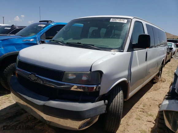 2007 Chevrolet Express Passenger with VIN 1GAHG39U371146850, listed as a Copart auction lot 60871514 with 95,533 mi miles and Salvage Title. Bid and sale history available at carsss.com. Image 1.
