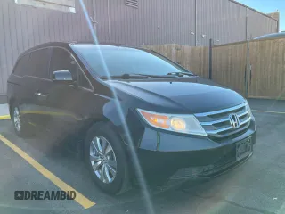 2011 Honda Odyssey EX-L with VIN 5FNRL5H63BB077471, listed as a Copart auction lot 52053905 with 155,443 mi miles and Clean Title. Bid and sale history available at carsss.com. Image 1.