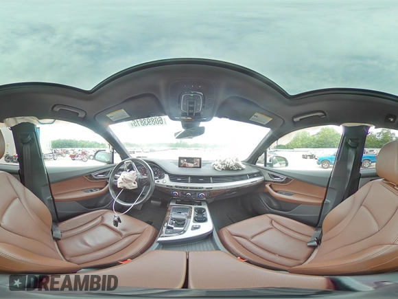 2019 Audi Q7 Premium Plus with VIN WA1LHAF77KD031395, listed as a Copart auction lot 60893815 with 47,008 mi miles and Salvage title. Bid and sale history available at DreamBid. Image 16.