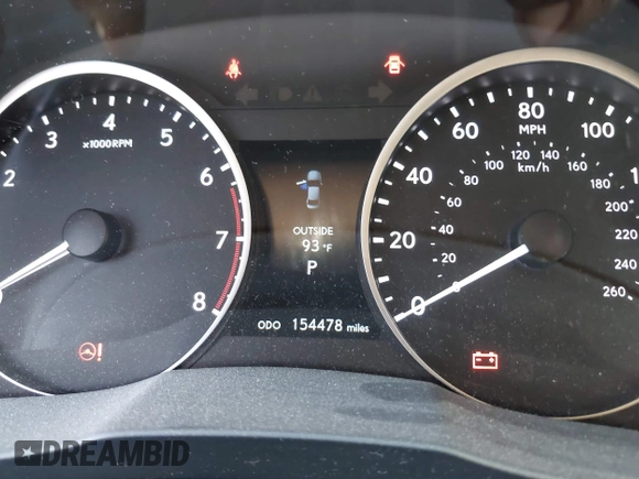 2013 Lexus ES 4dr Sdn with VIN JTHBK1GG4D2067124, listed as a IAAI auction lot 41668886 with 154,478 mi miles. Bid and sale history available at carsss.com. Image 16.