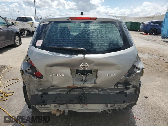 2012 Nissan Versa S with VIN 3N1BC1CP4CK802498, listed as a Copart auction lot 72370544 with 180,313 mi miles and Salvage Title. Bid and sale history available at carsss.com. Image 6.