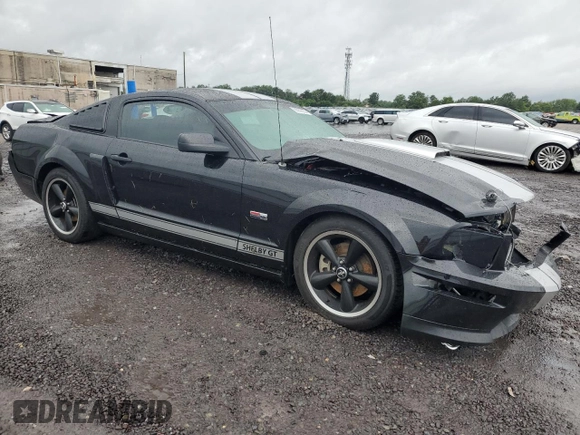 2007 Ford Mustang GT Deluxe with VIN 1ZVHT82H075356342, listed as a Copart auction lot 66932034 with 38,367 mi miles and Salvage Title. Bid and sale history available at carsss.com. Image 4.