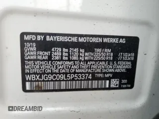 2020 BMW X1 xDrive28i с VIN WBXJG9C09L5P53374, выставлен на аукционе Copart как лот 46426515 с пробегом 44 214 миль миль и Списание • Salvage title. История ставок и продаж доступна на DreamBid. Изображение 13.