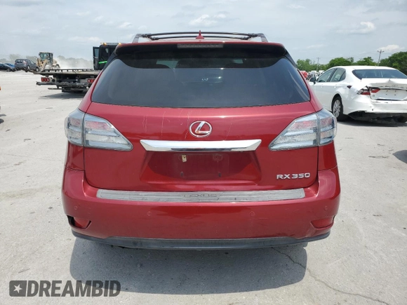2012 Lexus RX 350 with VIN 2T2ZK1BA0CC078698, listed as a Copart auction lot 55251605 with 140,088 mi miles and Clean Title. Bid and sale history available at DreamBid. Image 6.