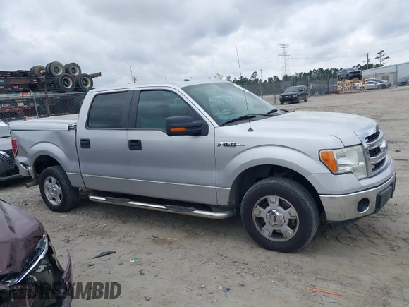 2014 Ford F-150 XL with VIN 1FTFW1CF9EFA40824, listed as a IAAI auction lot 41843053 with 124,613 mi miles. Bid and sale history available at carsss.com. Image 13.