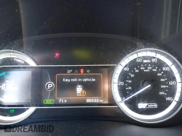 2017 Kia Niro FE with VIN KNDCB3LC7H5082788, listed as a IAAI auction lot 41429802 with 86,532 mi miles. Bid and sale history available at carsss.com. Image 7.