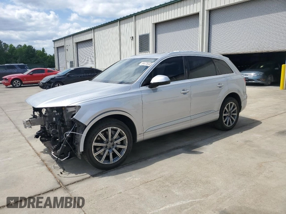 2018 Audi Q7 Premium with VIN WA1AHAF71JD041605, listed as a Copart auction lot 54475345 with 92,267 mi miles and Salvage title. Bid and sale history available at DreamBid. Image 1.