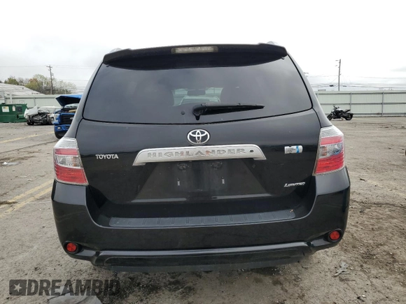 2009 Toyota Highlander Hybrid Limited with VIN JTEEW44A992025930, listed as a Copart auction lot 74084974 with 210,777 mi miles and Salvage Title. Bid and sale history available at carsss.com. Image 6.