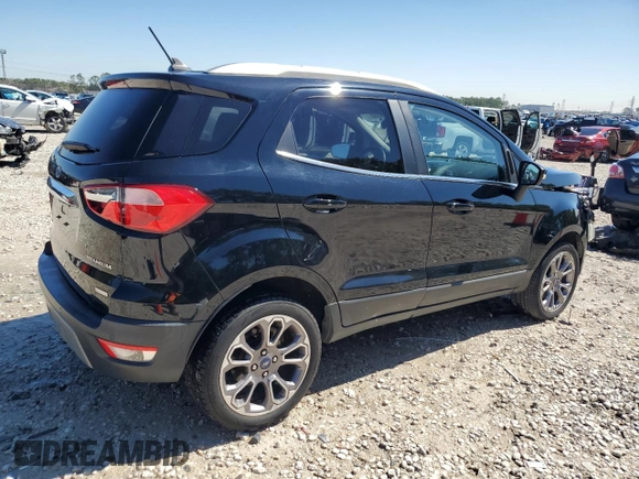 2019 Ford EcoSport Titanium z VIN MAJ3S2KE8KC278227, wystawiony jako Copart lot #46604965 z przebiegiem 59 390 mil mil oraz Czysty tytuł • Clean title. Historia ofert i sprzedaży dostępna na DreamBid. Obrazek 3.