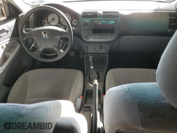 2002 Honda Civic LX with VIN 1HGES15562L047000, listed as a Copart auction lot 46567405 with 224,963 mi miles and Salvage Title. Bid and sale history available at DreamBid. Image 8.