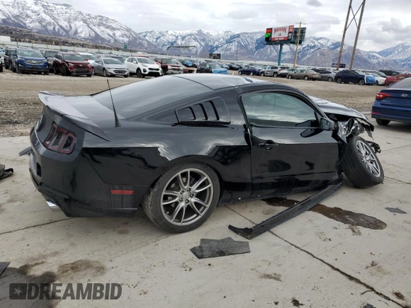 2013 Ford Mustang V6 with VIN 1ZVBP8AM5D5280606, listed as a Copart auction lot 47976695 with Not Provided miles and Salvage Title. Bid and sale history available at carsss.com. Image 3.