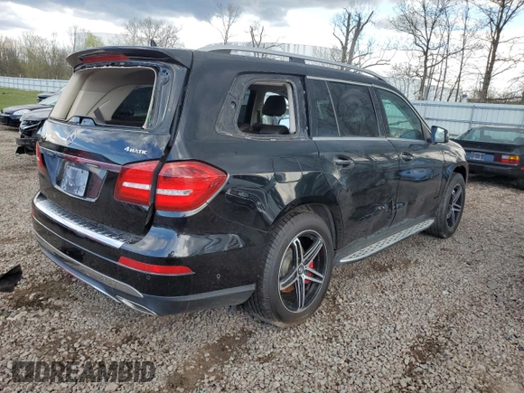 2017 Mercedes-Benz GLS 450 with VIN 4JGDF6EE4HA765897, listed as a Copart auction lot 55741505 with Not Provided miles and Salvage Title. Bid and sale history available at DreamBid. Image 3.