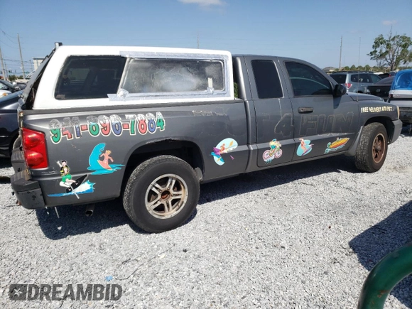 2007 Dodge Dakota ST with VIN 1D7HE22K67S117844, listed as a Copart auction lot 54493505 with 160,180 mi miles and Clean Title. Bid and sale history available at DreamBid. Image 3.