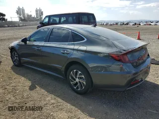 2020 Hyundai Sonata Hybrid Blue with VIN KMHL24JJ0LA012441, listed as a Copart auction lot 73644573 with 23,829 mi miles. Bid and sale history available at carsss.com. Image 2.