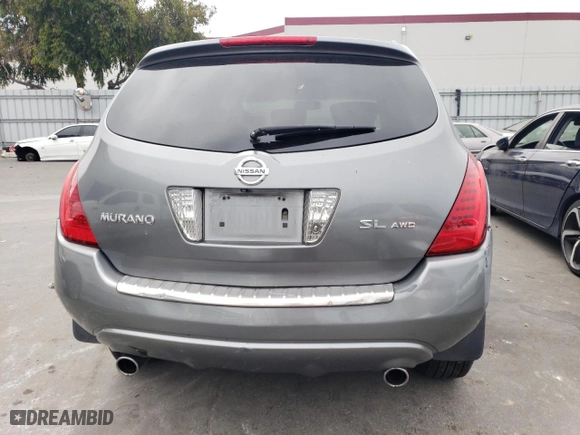 2007 Nissan Murano S with VIN JN8AZ08WX7W626069, listed as a Copart auction lot 64867864 with 135,636 mi miles and Salvage Title. Bid and sale history available at carsss.com. Image 6.