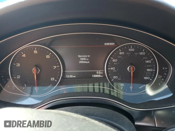 2014 Audi A7 Prestige с VIN WAU2GAFC4EN051245, выставлен на аукционе Copart как лот 55777015 с пробегом 149 609 миль миль и Чистый • Clean title. История ставок и продаж доступна на DreamBid. Изображение 9.