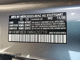 2021 Mercedes-Benz C 300 with VIN W1KWF8EB1MR620719, listed as a Copart auction lot 50681685 with 24,906 mi miles and Salvage Title. Bid and sale history available at carsss.com. Image 13.