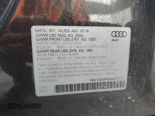 2015 Audi Q5 Hybrid Prestige with VIN WA1C8AFP9FA031177, listed as a Copart auction lot 76412954 with 85,254 mi miles and Salvage title. Bid and sale history available at DreamBid. Image 13.