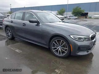 2020 BMW 3 Series 330i with VIN WBA5R1C01LFH44947, listed as a IAAI auction lot 41712345 with NaN miles. Bid and sale history available at carsss.com. Image 1.