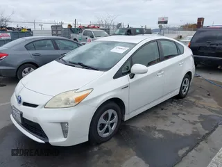 2013 Toyota Prius One with VIN JTDKN3DU0D5701462, listed as a IAAI auction lot 42068641 with 155,919 mi miles. Bid and sale history available at carsss.com. Image 2.