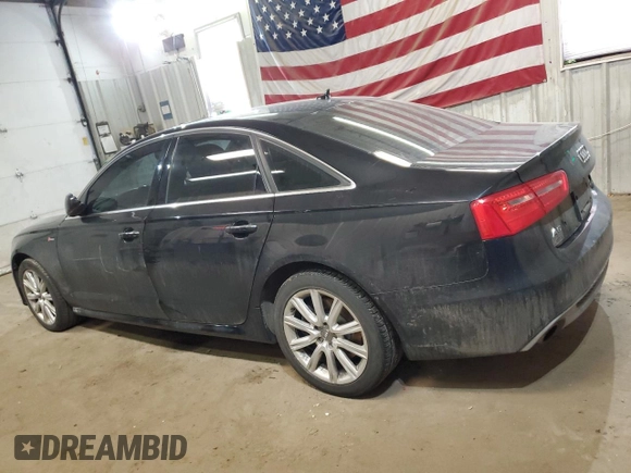 2015 Audi A6 Premium Plus with VIN WAUFGAFC5FN013221, listed as a Copart auction lot 48854395 with 155,728 mi miles and Salvage title. Bid and sale history available at DreamBid. Image 2.